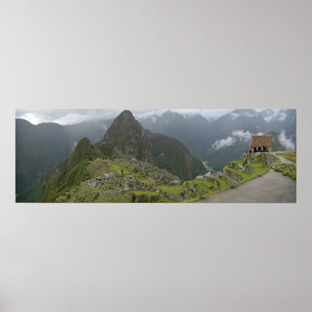 Poster Panorama Machu Picchu (Devant)