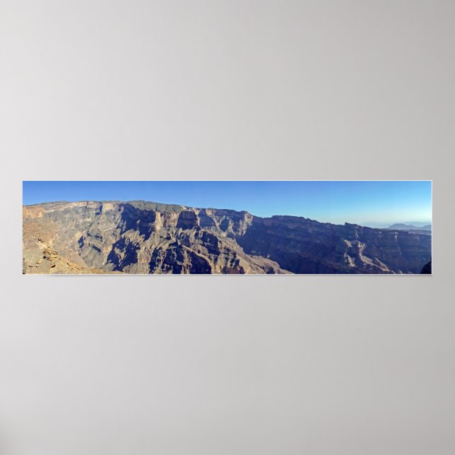 Poster Panoramique de Jebel Shams - Sultanat d'Oman (Devant)