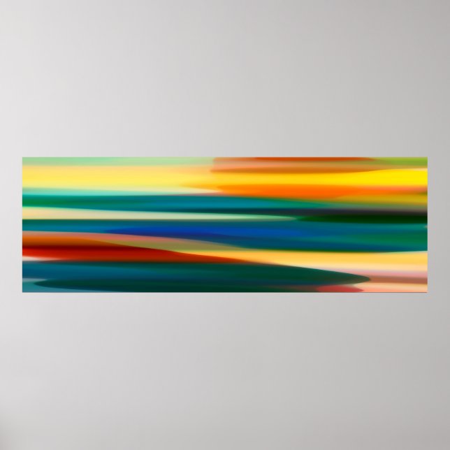 Poster Panoramique du paysage marin (Devant)