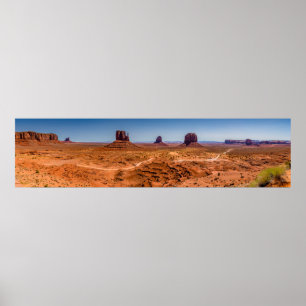 Poster panoramique Monument Valley Desert