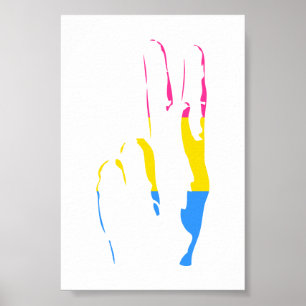 Poster pans fierté signe de paix