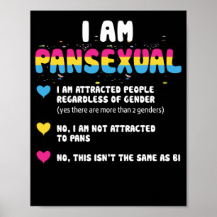 Poster Pansexual Definition Gay Pride LGBT