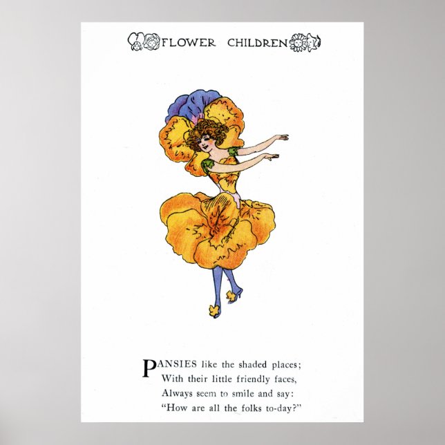 Poster Pansies (Pansy) (Devant)