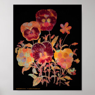 Poster Pansy Exotica 8x10
