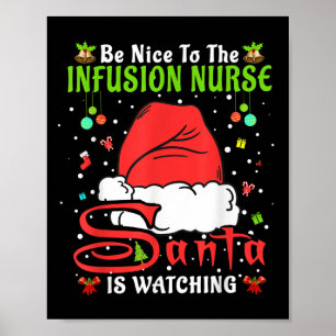 Poster Pantalon de Noël Santa Xmas Sois gentil avec l'inf