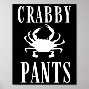 Poster Pantalon Marin Crabe Drôle 