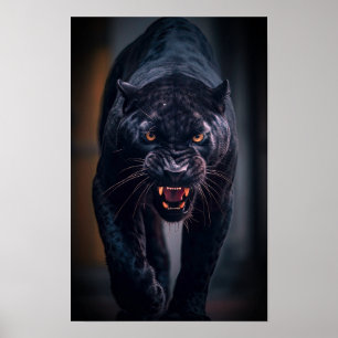 Poster Panthère noire en colère