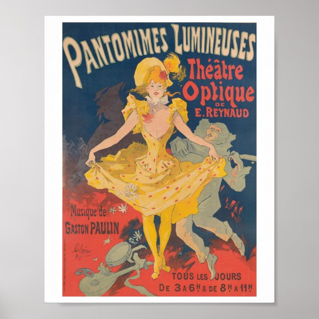Poster Pantomimes Lumineuses (Devant)