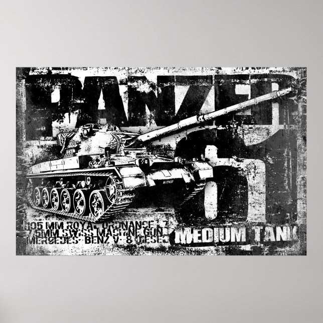 Poster Panzer 61 (Devant)