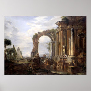 Poster Paolo Panini Capriccio des ruines classiques