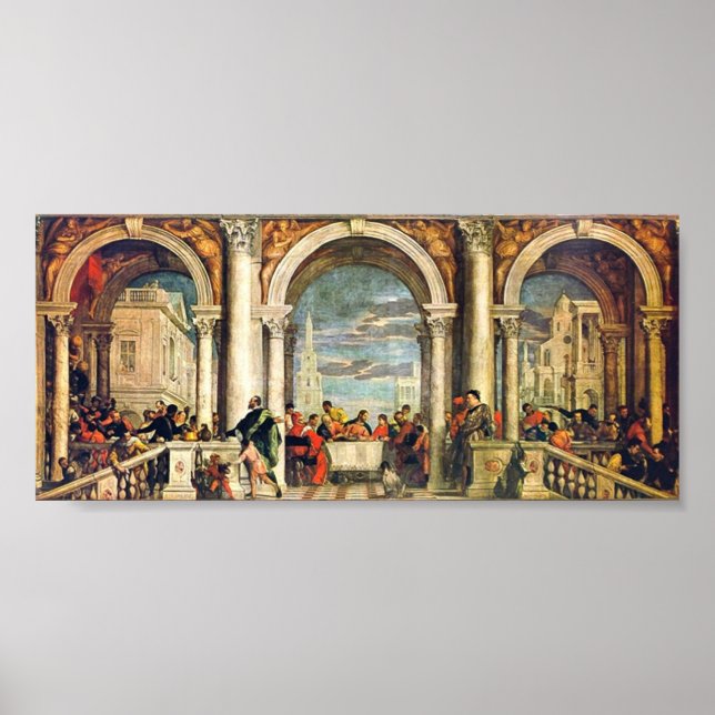 Poster Paolo Veronese - Fête à la Maison de Levi (Devant)