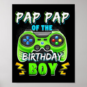 Poster Pap Pap du garçon d'anniversaire correspondant vid