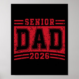 Poster Papa aîné 2026 Diplômé Fier Père Diplômé D