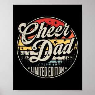 Poster Papa cheer Papa meneur de claque Rétro Vintage men