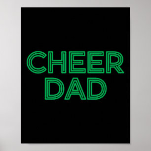 Poster Papa cheerleader vert Cheerleading _1