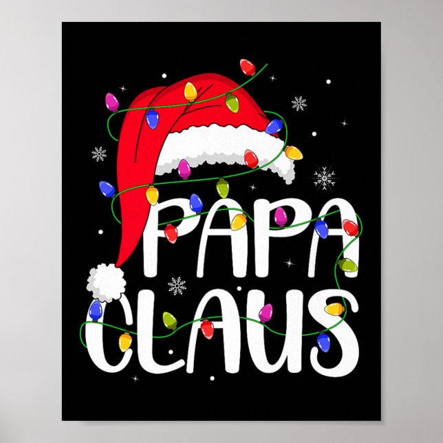 Poster Papa Claus Christmas Family Matching Dad Daddy Xma (Devant)