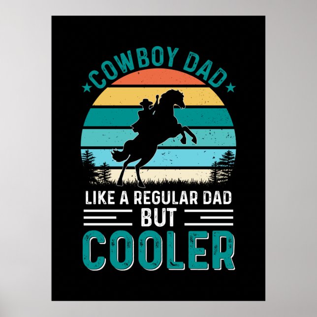 Poster Papa Cowboy (Devant)