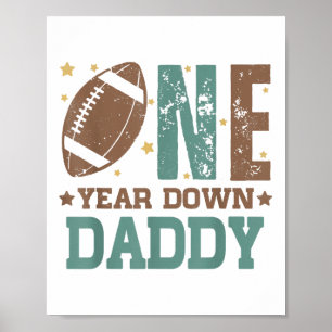 Poster Papa De 1 An Football 1ère Année Down Bir