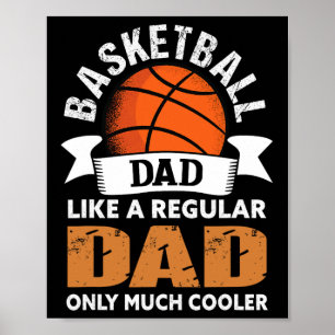 Poster Papa de basket-ball - Fun Basketball Papa