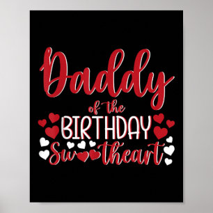 Poster Papa De L'Anniversaire Amour Anniversaire Fille Bd
