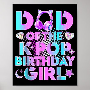Poster Papa des filles d'anniversaire K-Pop amateur de mu