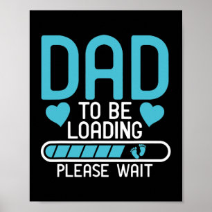 Poster Papa Doit Charger S'Il Vous Plaît Attendre Grosses