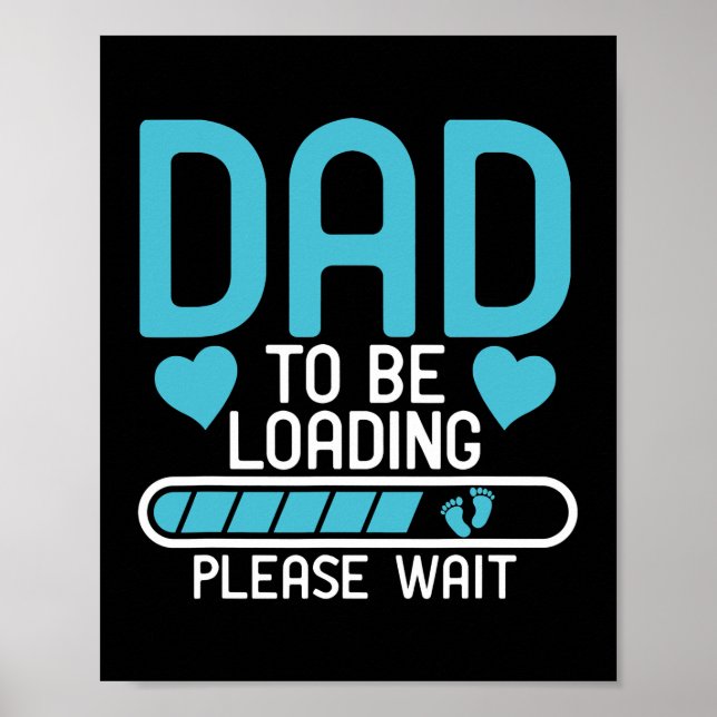 Poster Papa Doit Charger S'Il Vous Plaît Attendre Grosses (Devant)
