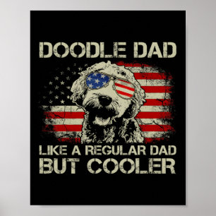 Poster Papa Doodle comme un papa normal mais plus cool Go