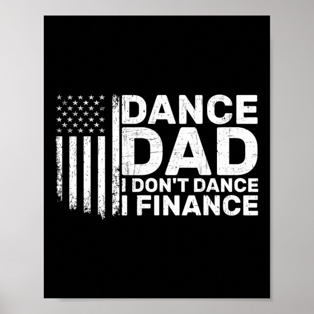 Poster Papa drôle je ne danse pas je finance pour papa de (Devant)