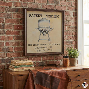 Poster Papa drôle "Station de ravitaillement" Brevet de g