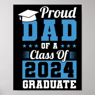 Poster Papa D'Un Cl De 2024 Graduate Graduation Papa Fami