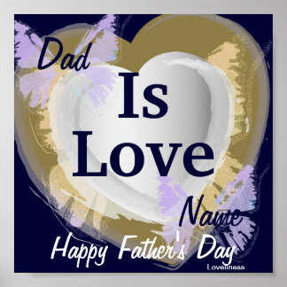 Poster Papa Est Amoureux Poster-Personnaliser