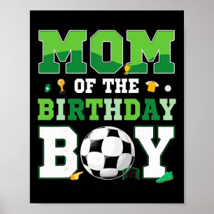 Poster Papa et Maman du garçon de la fête d'anniversaire 