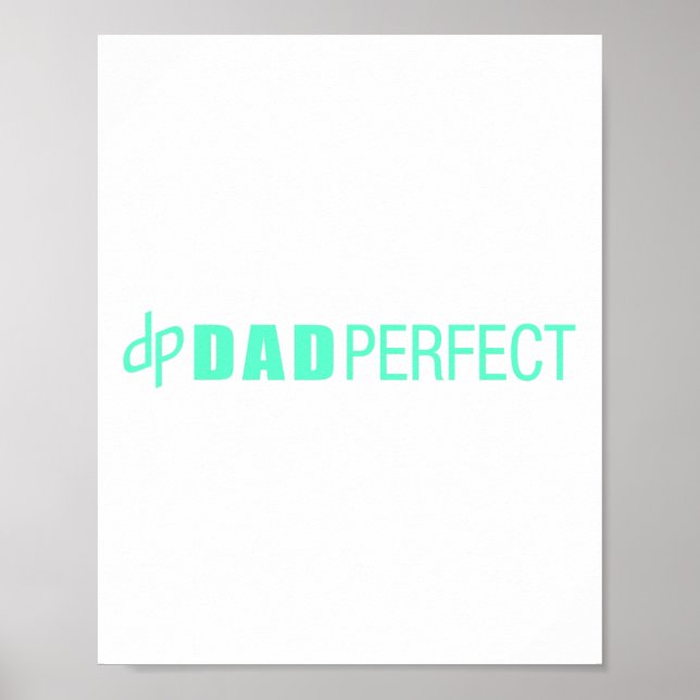 Poster Papa Fête des pères parfaite (Devant)