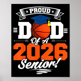 Poster Papa fier 2026 Illustration de basketball senior