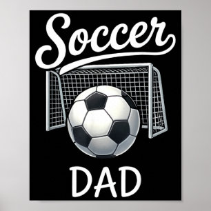 Poster Papa Foot Rétro Ensemble Familial Sport Jour de Ma