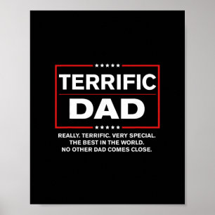 Poster Papa formidable - Drôle de Donald Trump pour la fê