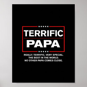 Poster Papa Incroyable - Drôle de Donald Trump Meilleur P