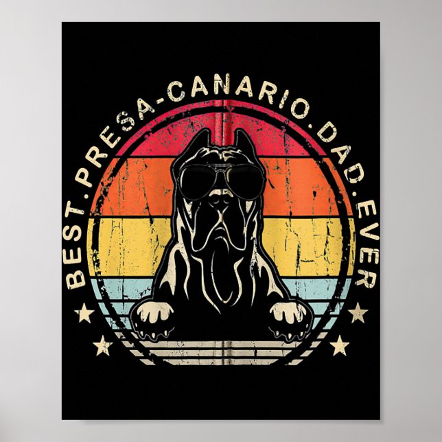 Poster Papa Jamais Cool Patrie Retro Style Meilleur Presa (Devant)