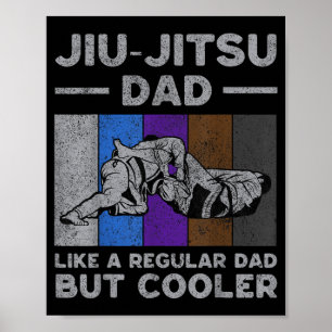 Poster Papa Jiu-Jitsu Vintage BJJ Jiu Jitsu Brésilien