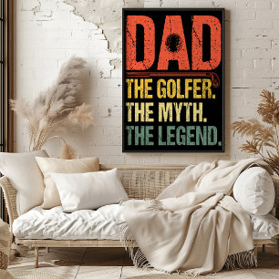 Poster Papa : Le Golfeur. Le Mythe. La Légende