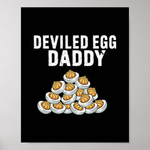 Poster Papa Œuf Démoniaque Vibes Rétro Thanksgiving Pères