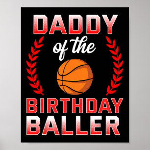 Poster Papa Of The Birthday Boy Basketball Anniversaire C