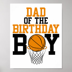 Poster Papa Of The Birthday Boy Sketll Famille Anniversai