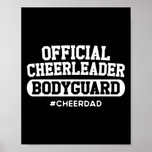 Poster Papa Officiel Pom-pom girl Garde du corps Funny Pa