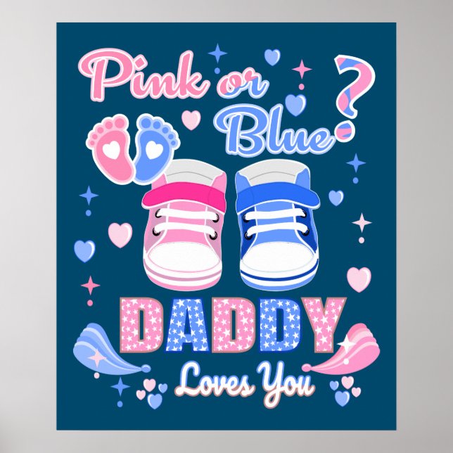 Poster Papa Rose Ou Bleu Vous Aime (Devant)