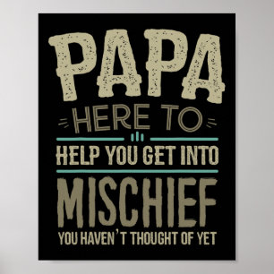 Poster Papa S De Grandchildren For Men Fête des pères Pap
