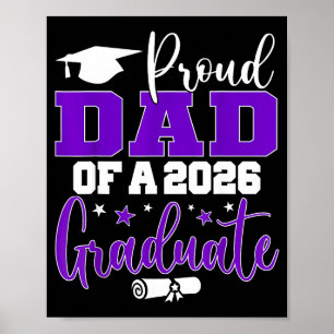 Poster Papa senior 2026 papa fier d'une promotion de 2026