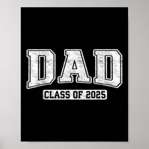 Poster Papa Senior Fier Cl De 2025 Diplômé Remise Des Dip