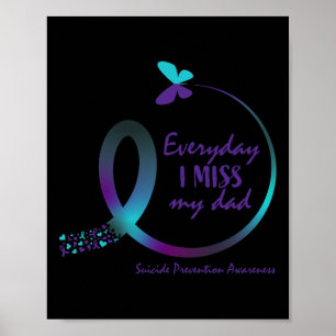 Poster Papa sensibilisation au suicide Mémoire aimante Je